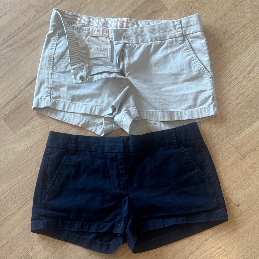 J. Crew Women's Shorts - Tan and Navy